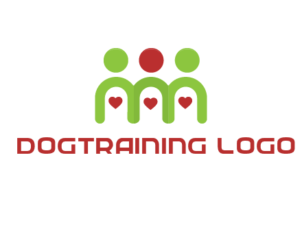 people with heart holding hands symbol