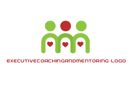 people with heart holding hands symbol