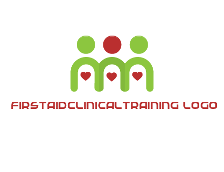 people with heart holding hands symbol