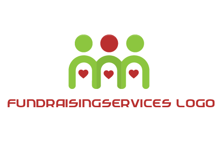 people with heart holding hands symbol
