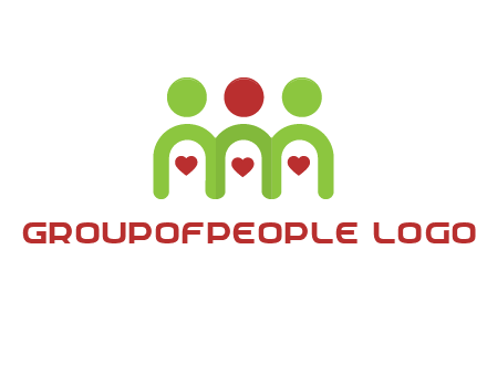 people with heart holding hands symbol