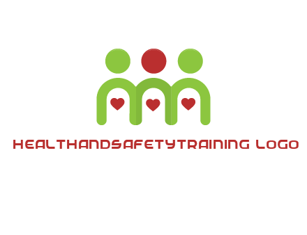 people with heart holding hands symbol