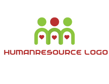 people with heart holding hands symbol