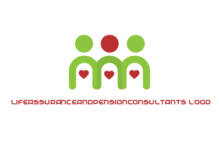 people with heart holding hands symbol