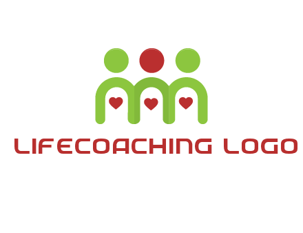 people with heart holding hands symbol