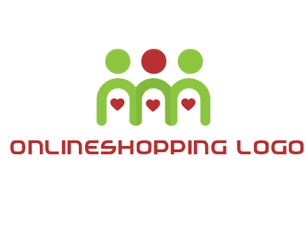 people with heart holding hands symbol