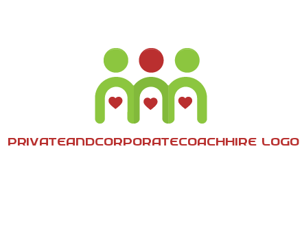 people with heart holding hands symbol