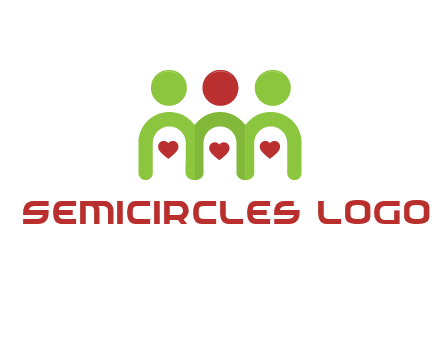 people with heart holding hands symbol