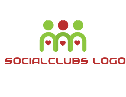 people with heart holding hands symbol