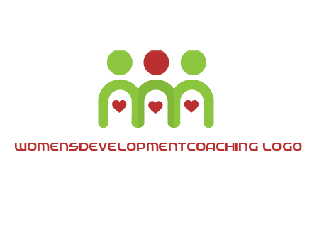 people with heart holding hands symbol