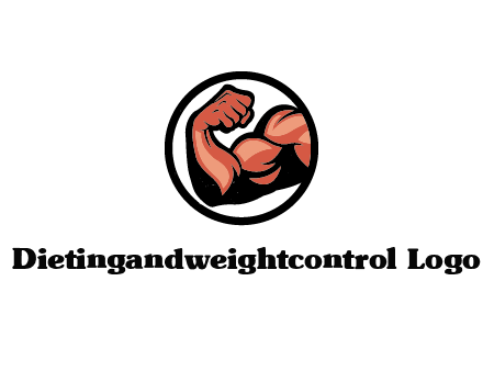 flexing biceps in circle