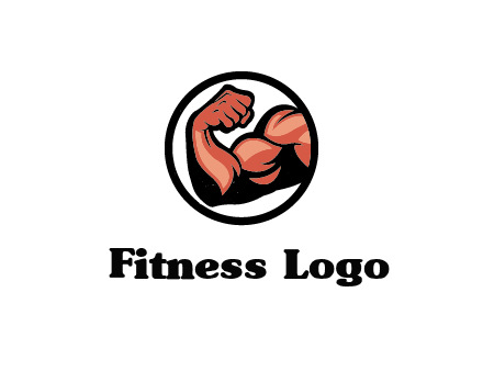 flexing biceps in circle
