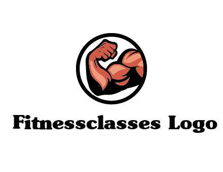 flexing biceps in circle