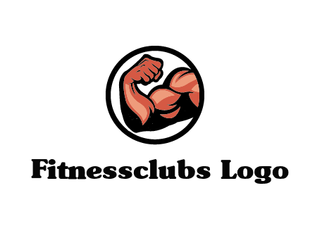 flexing biceps in circle