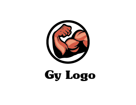flexing biceps in circle