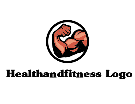 flexing biceps in circle