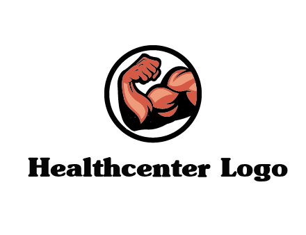 flexing biceps in circle