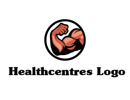 flexing biceps in circle