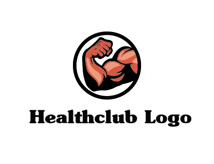 flexing biceps in circle