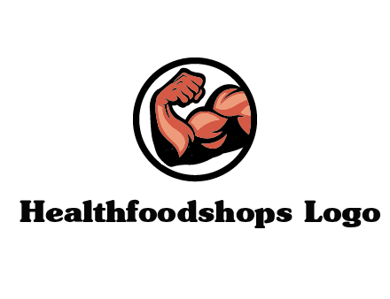flexing biceps in circle