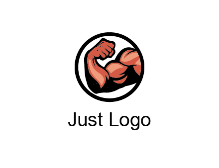 flexing biceps in circle