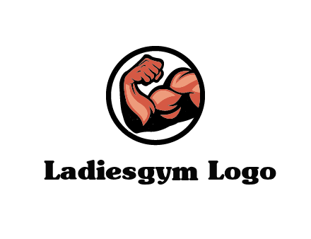 flexing biceps in circle
