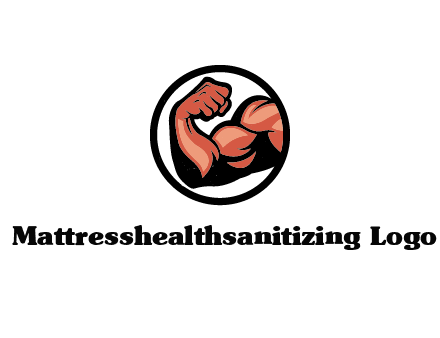 flexing biceps in circle