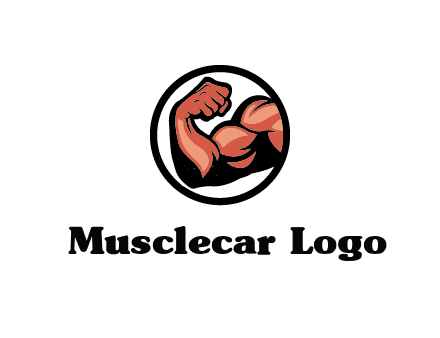 flexing biceps in circle