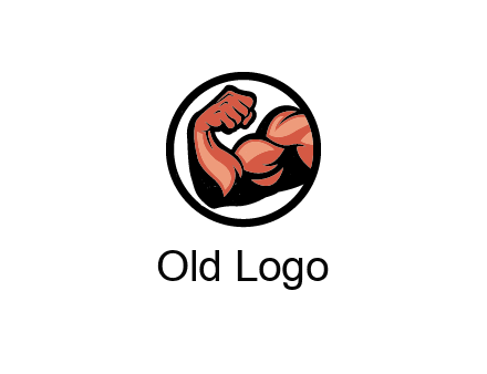 flexing biceps in circle