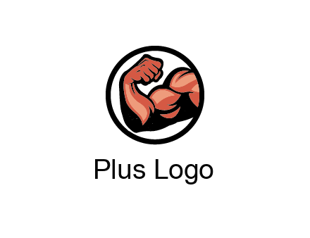 flexing biceps in circle