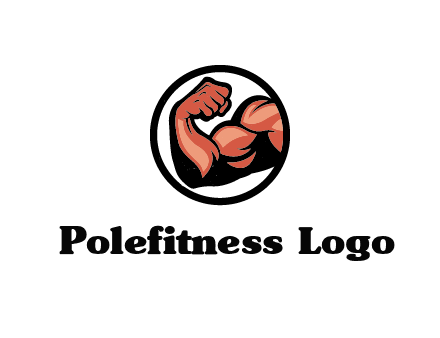 flexing biceps in circle