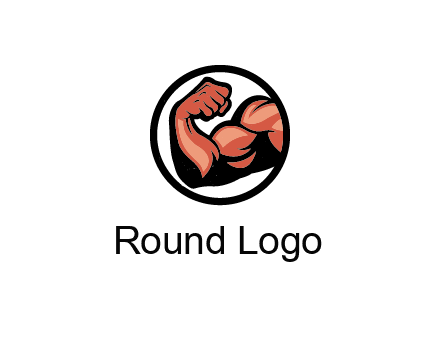 flexing biceps in circle