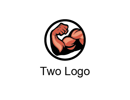 flexing biceps in circle