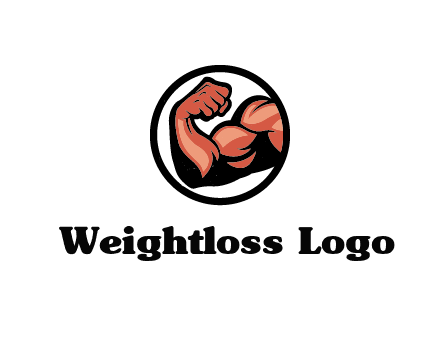 flexing biceps in circle