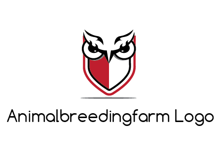 owl eyes on shield