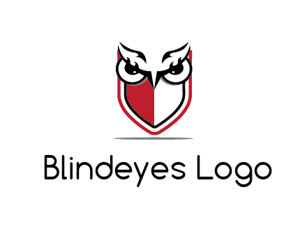 owl eyes on shield