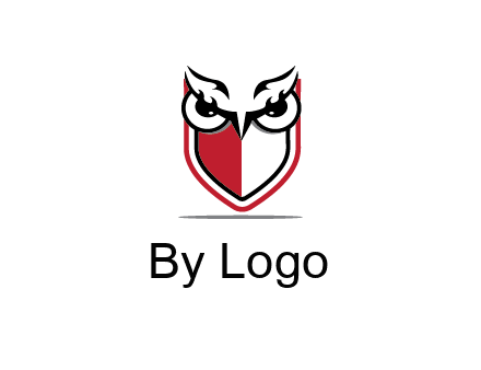 owl eyes on shield