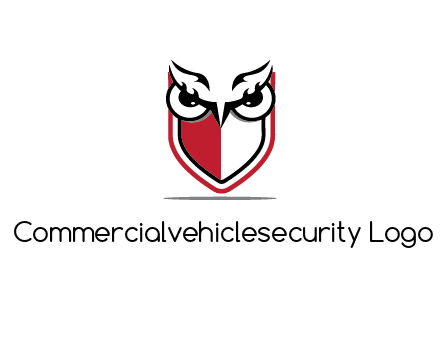 owl eyes on shield