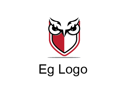 owl eyes on shield