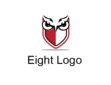 owl eyes on shield