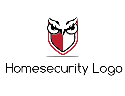 owl eyes on shield