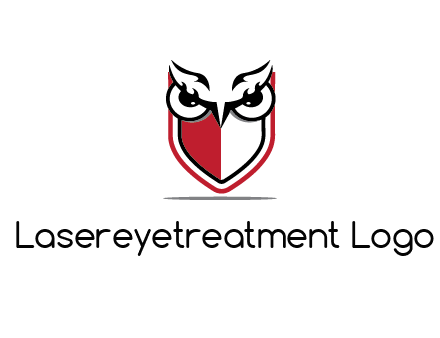 owl eyes on shield