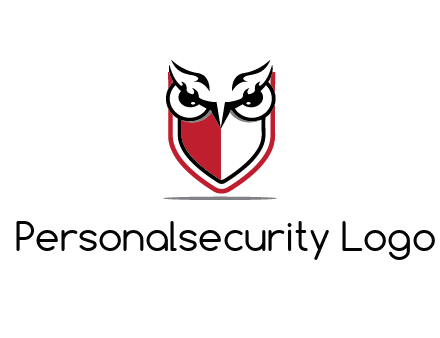 owl eyes on shield