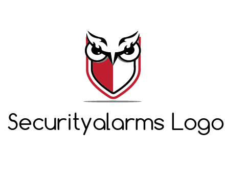 owl eyes on shield