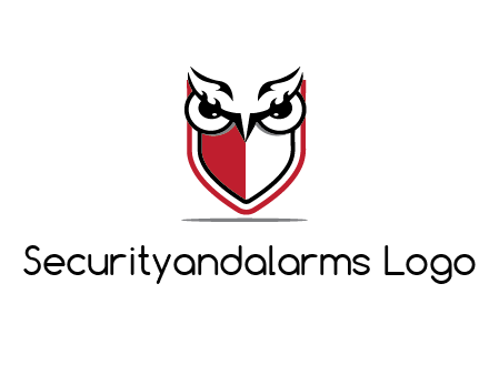 owl eyes on shield
