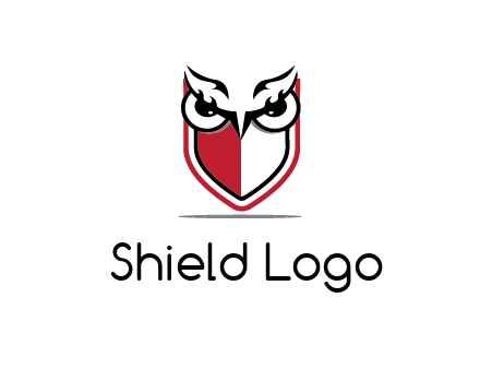 owl eyes on shield