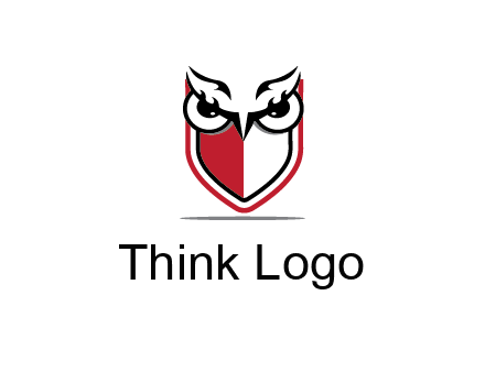 owl eyes on shield