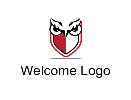 owl eyes on shield