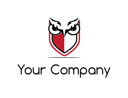 owl eyes on shield