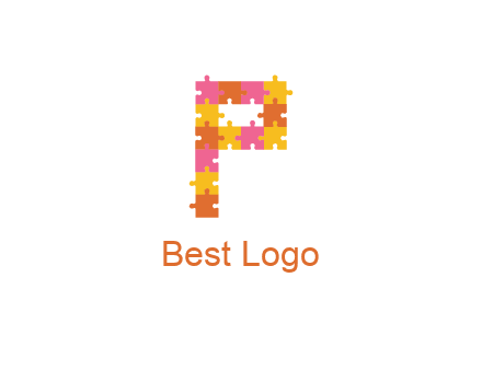 puzzle pieces with letter P